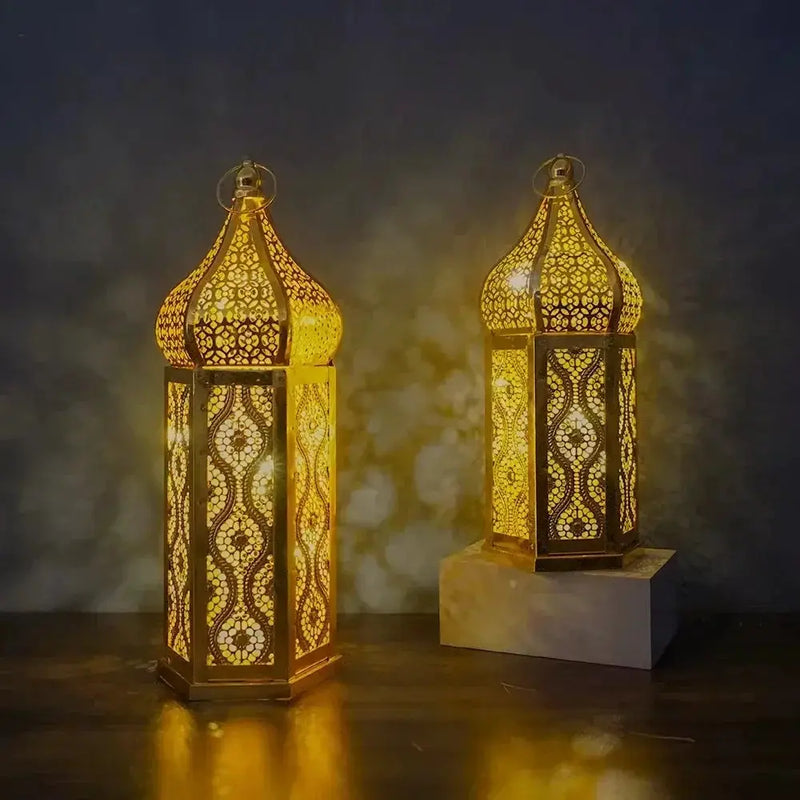 Lantern - LED Metal Ramadan by House Of Avana