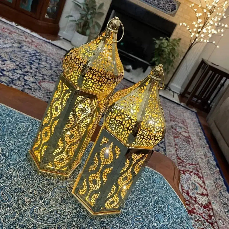 Lantern - LED Metal Ramadan by House Of Avana