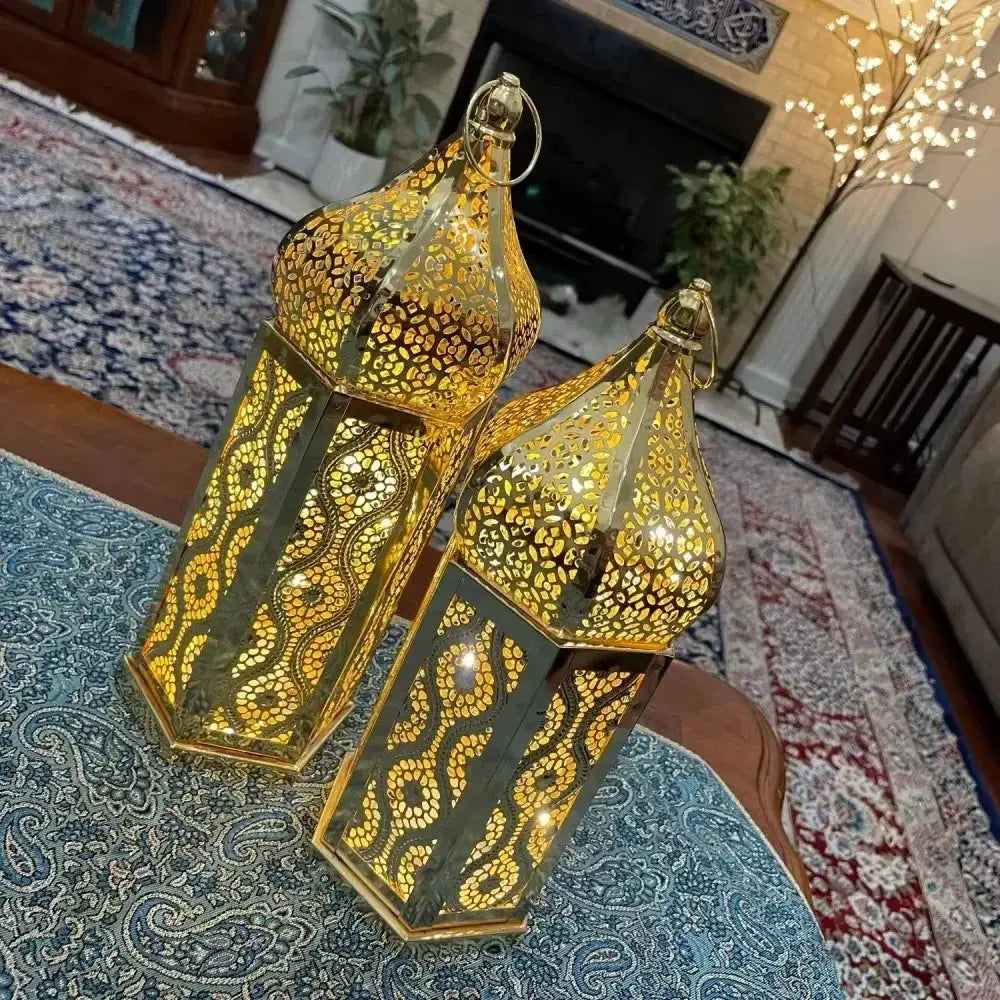 Lantern - LED Metal Ramadan by House Of Avana