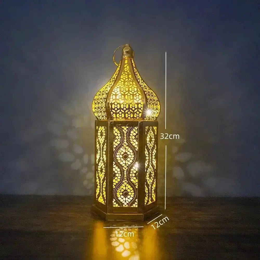 Lantern - LED Metal Ramadan by House Of Avana