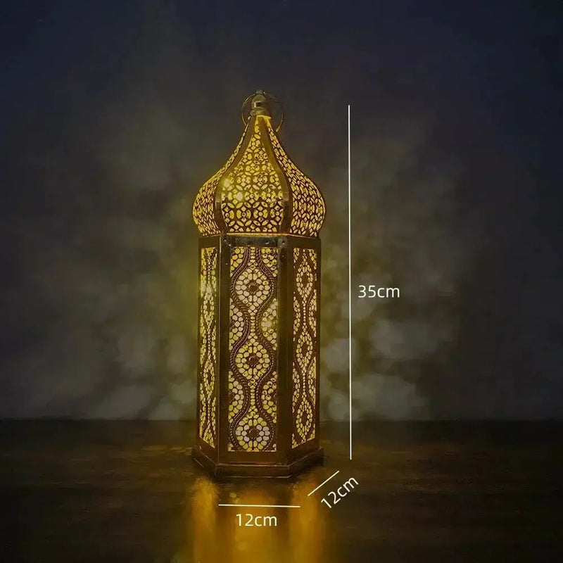 Lantern - LED Metal Ramadan by House Of Avana