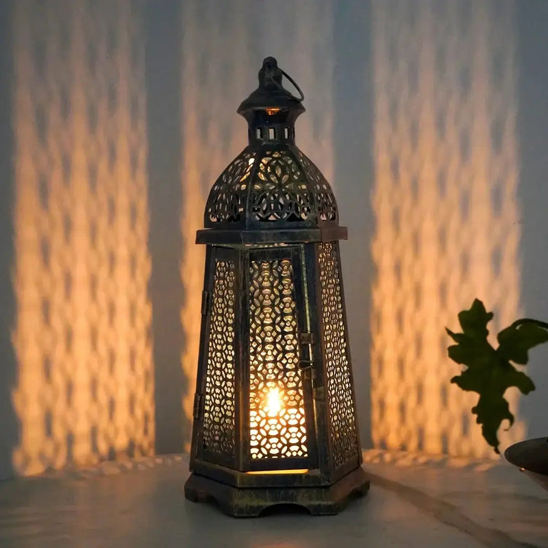 Lantern - Matte Metal Tabletop by House Of Avana