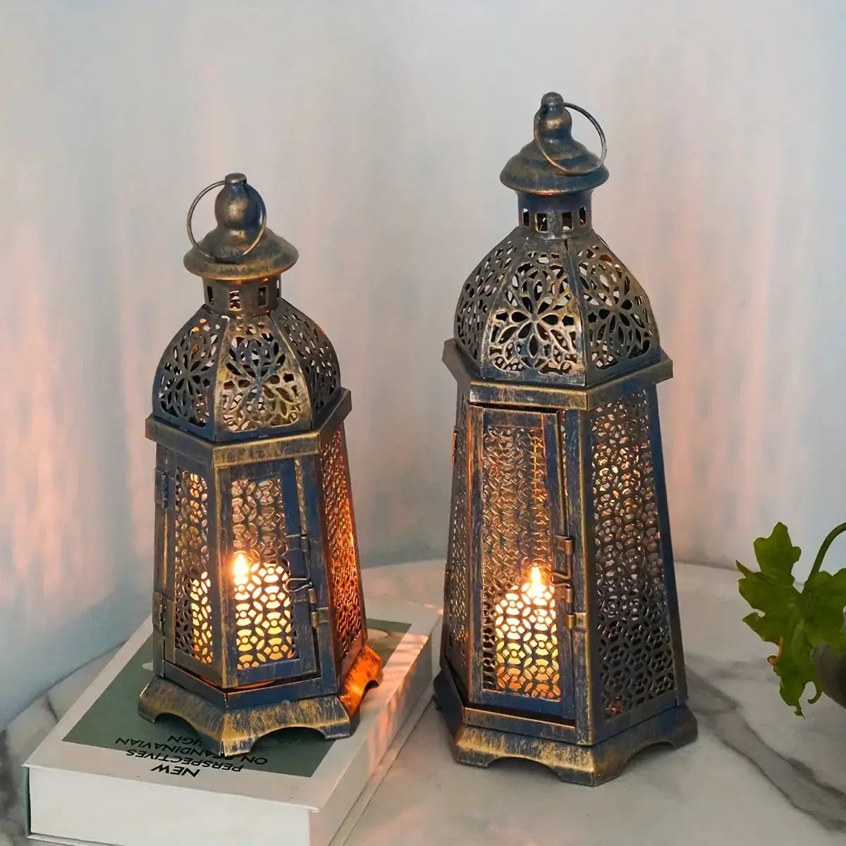 Lantern - Matte Metal Tabletop by House Of Avana