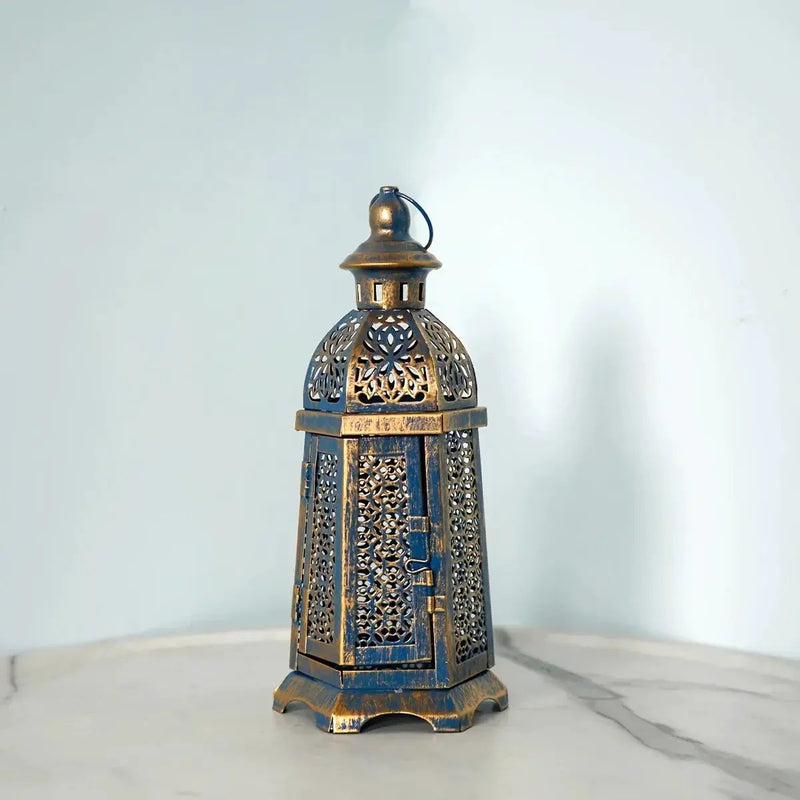 Lantern - Matte Metal Tabletop by House Of Avana