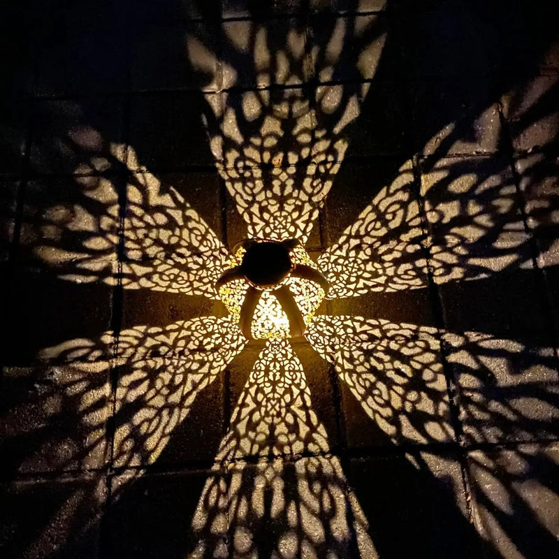 Lantern - Solar Iron Moroccan Large by House Of Avana