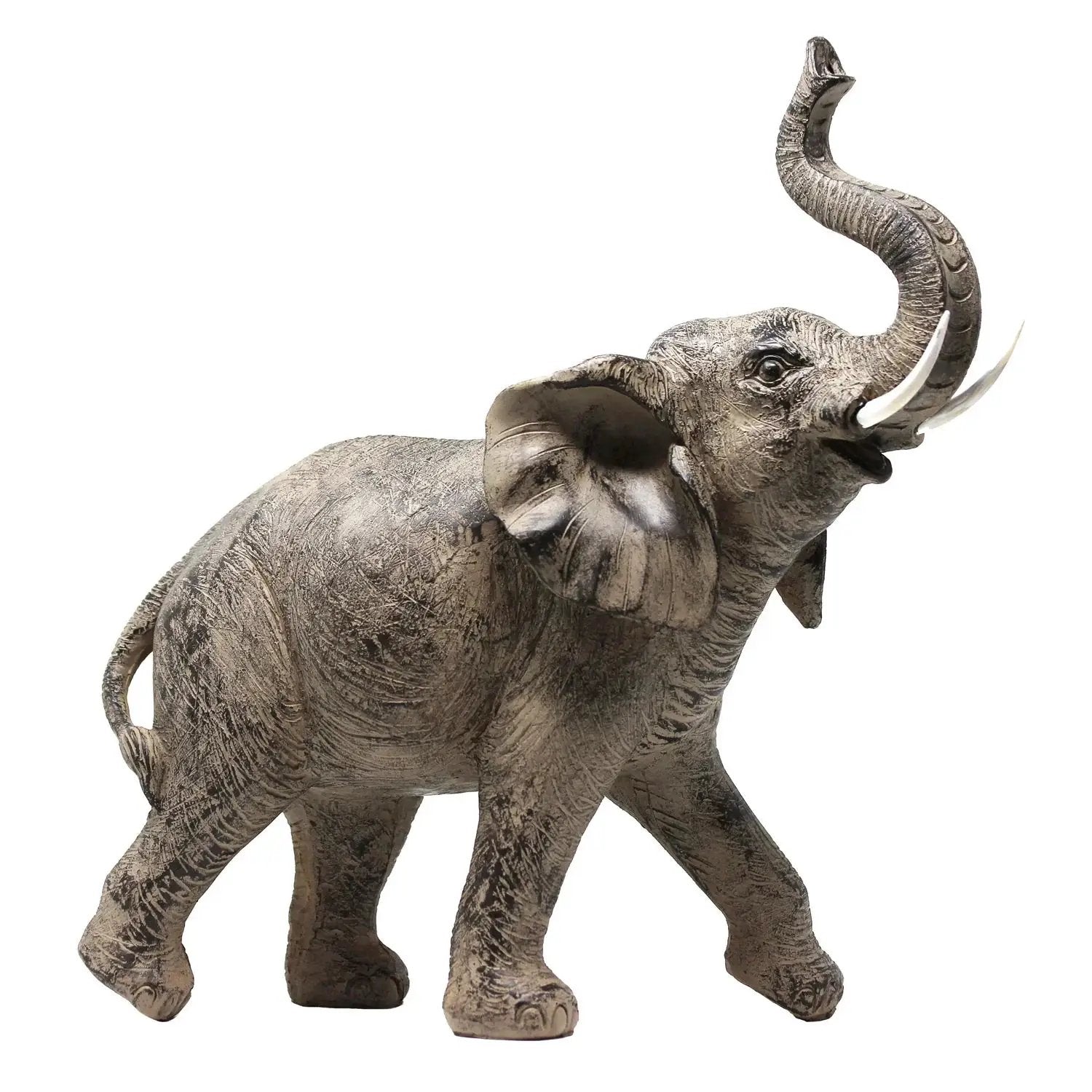 Large African Elephant and Calf Statue Decorative Home and Garden Decor by House Of Avana