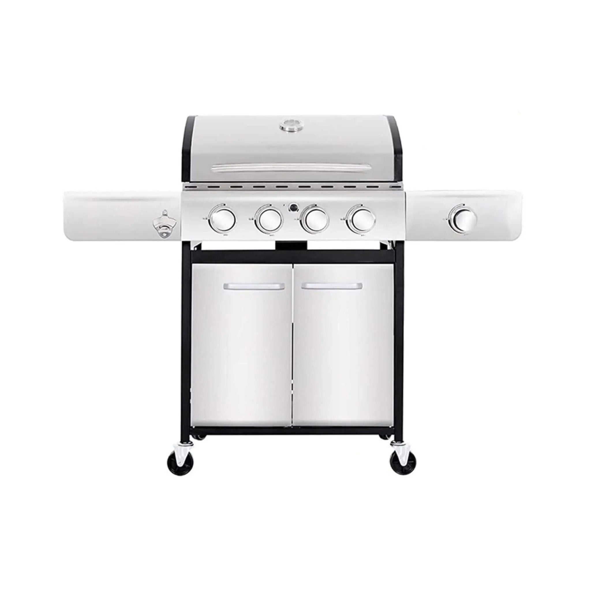 Large Outdoor 42K BTU BBQ Stainless Steel Propane Gas Grill With 4 Burners (SAK61283) by SAKSBY WHOLESALE