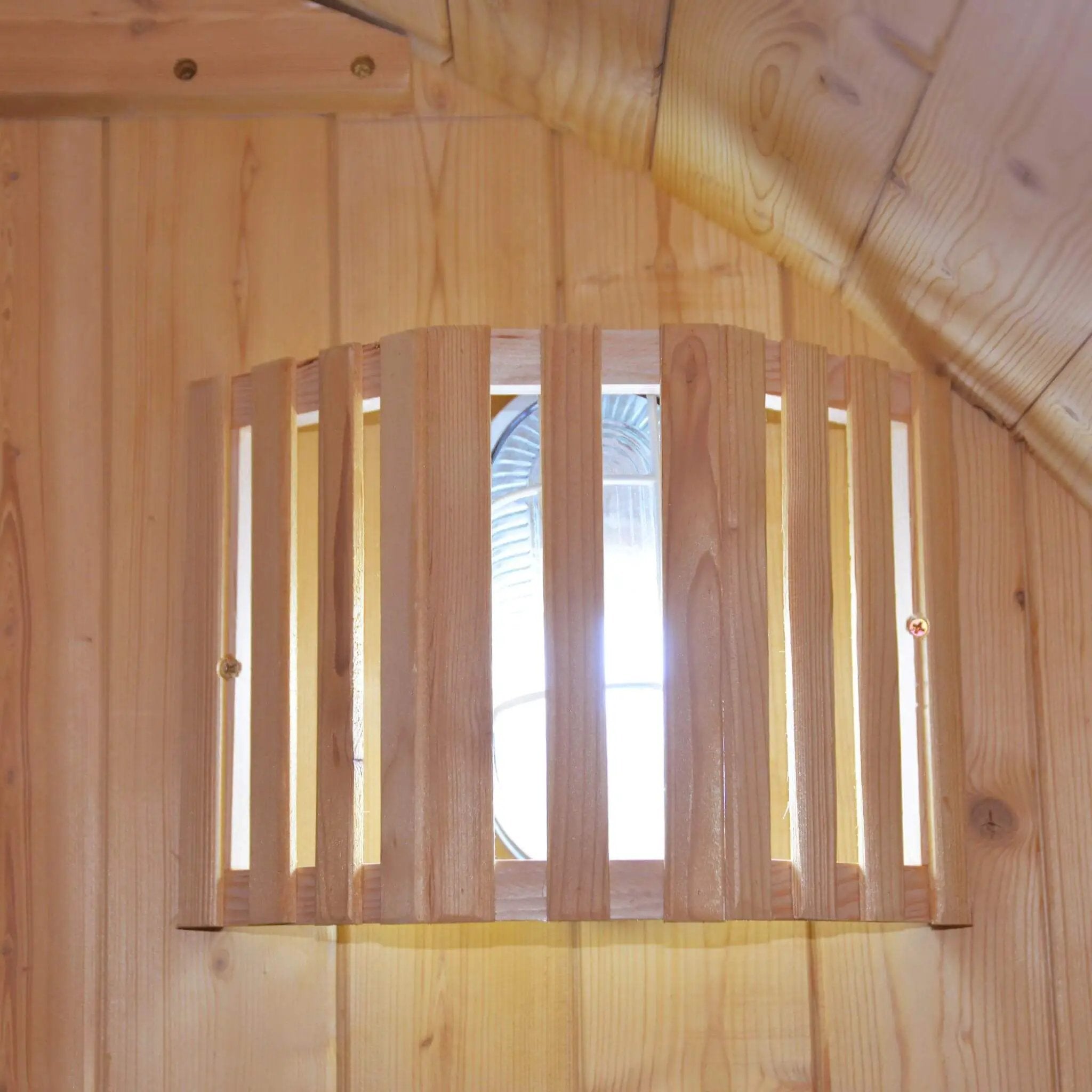 Thermora Ignite Large Premium American White Oak Outdoor Wooden Barrel Sauna With 4.5KW Sauna Heater (SAK45968) by SAKSBY WHOLESALE