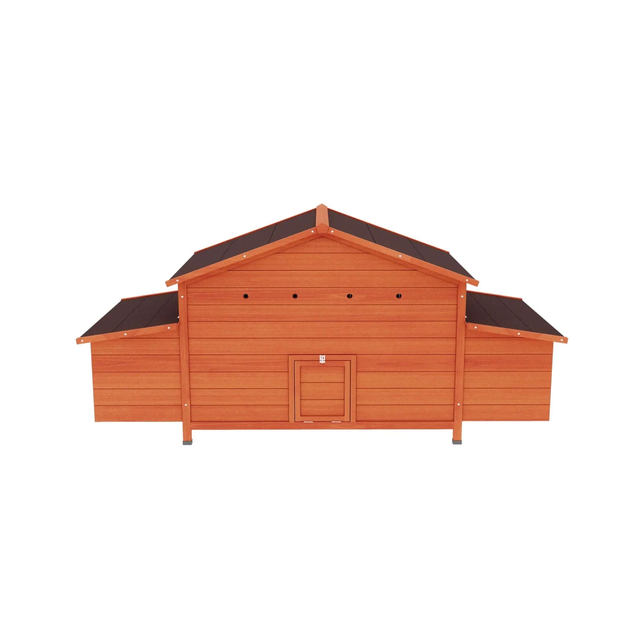 Large 44-Inch Premium Outdoor Spacious Wooden Chicken Coop With Two-Sides Nesting Boxes (SAK21875) by SAKSBY WHOLESALE