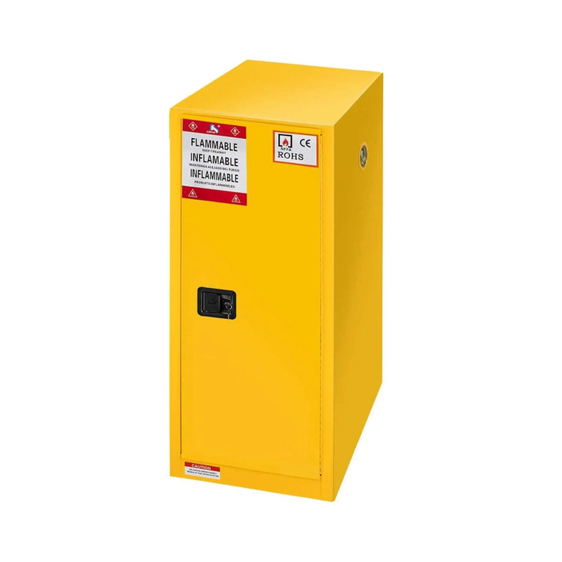 Large Yellow 35-Inch Heavy-Duty Flammable Welded Fireproof Storage Cabinet (SAK52837) by SAKSBY WHOLESALE
