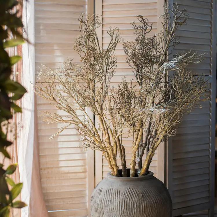 Large Zen Branch Stem Faux Gold or Brown 49" Tall by RusticReach