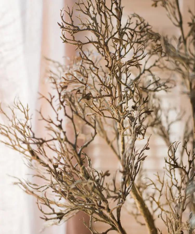 Large Zen Branch Stem Faux Gold or Brown 49" Tall by RusticReach