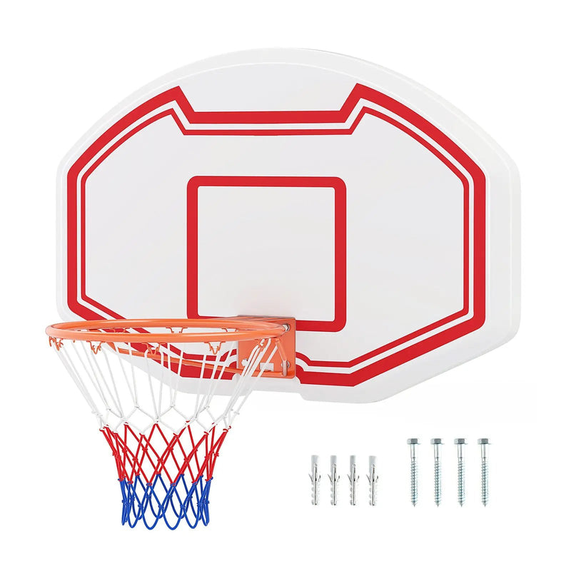 Large Wall Mounted Basketball Hoop with Shatter-proof Backboard by DirectDeals
