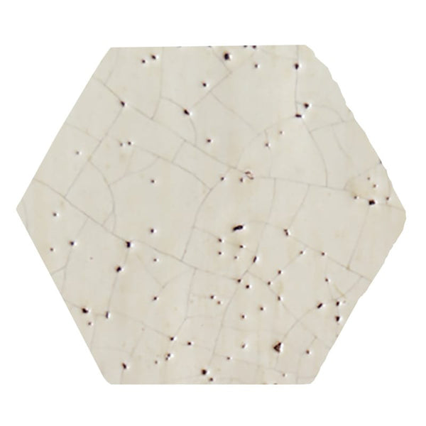 Latte Glazed Hexagon Terracotta Tiles 6x6