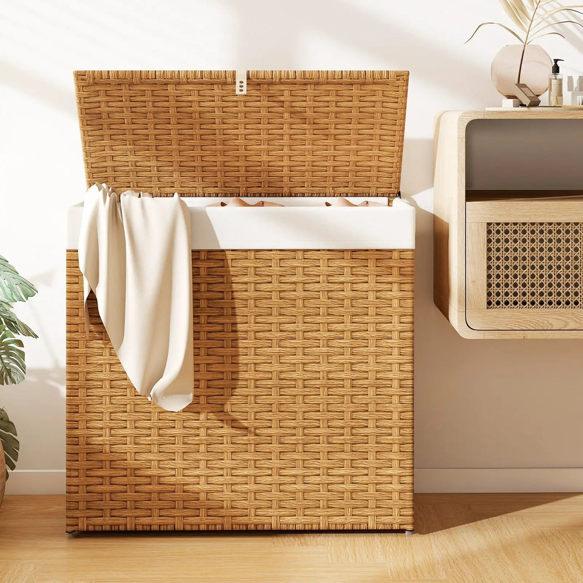 Laundry Hamper with Wheels and Lid