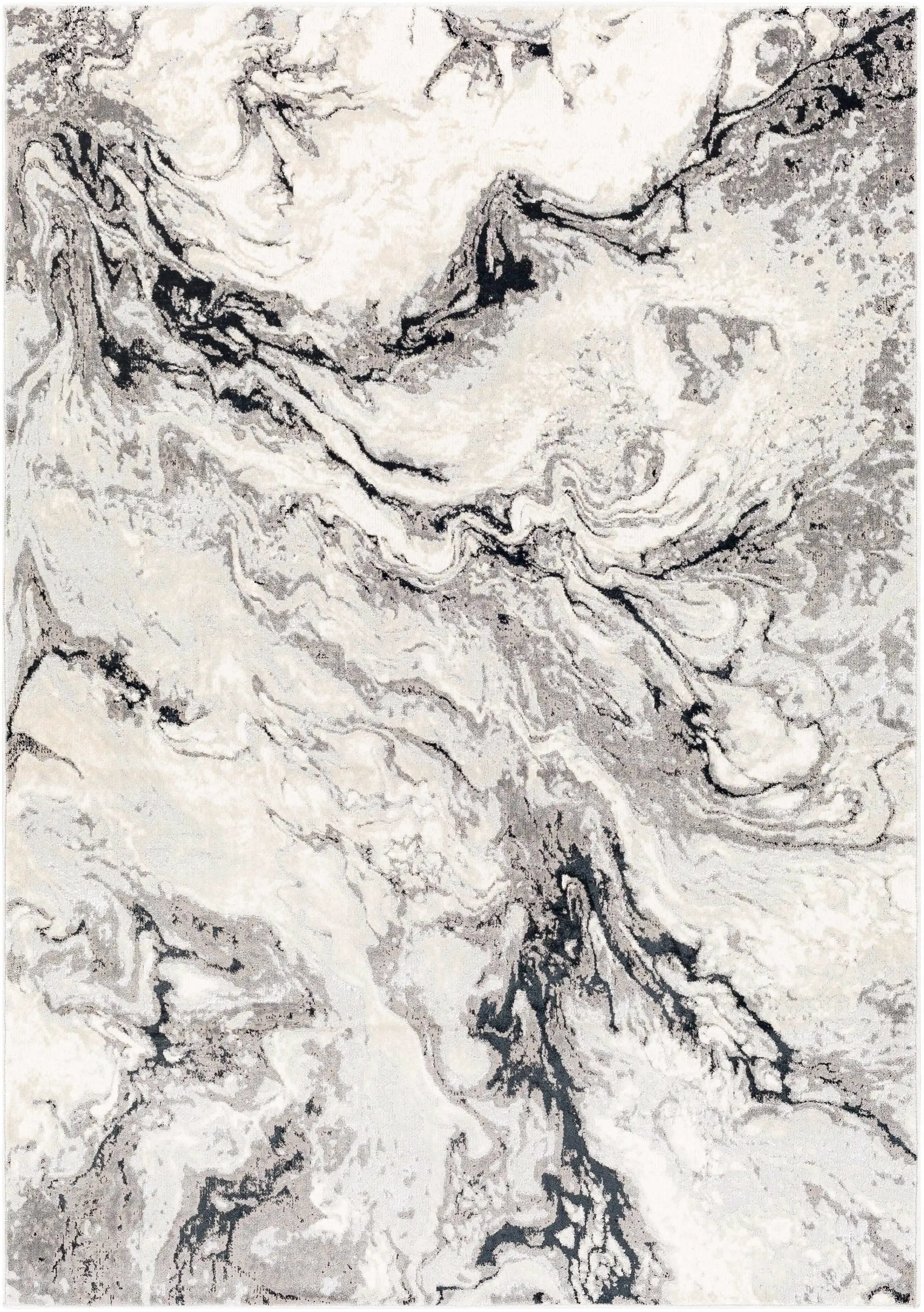 Lawigan Gray Marble Rug - Clearance by Boutique Rugs