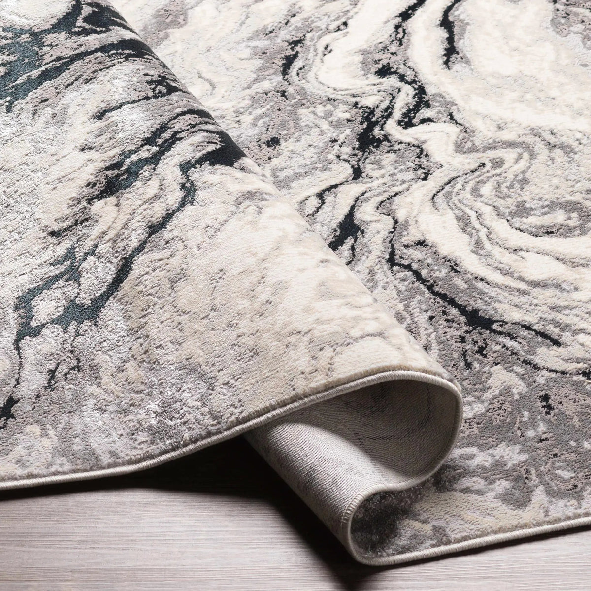 Lawigan Gray Marble Rug - Clearance, photo 6 of 9