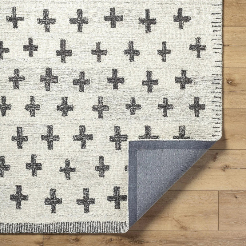 Lotta Light Silver Modern Wool Area Rug by Boutique Rugs