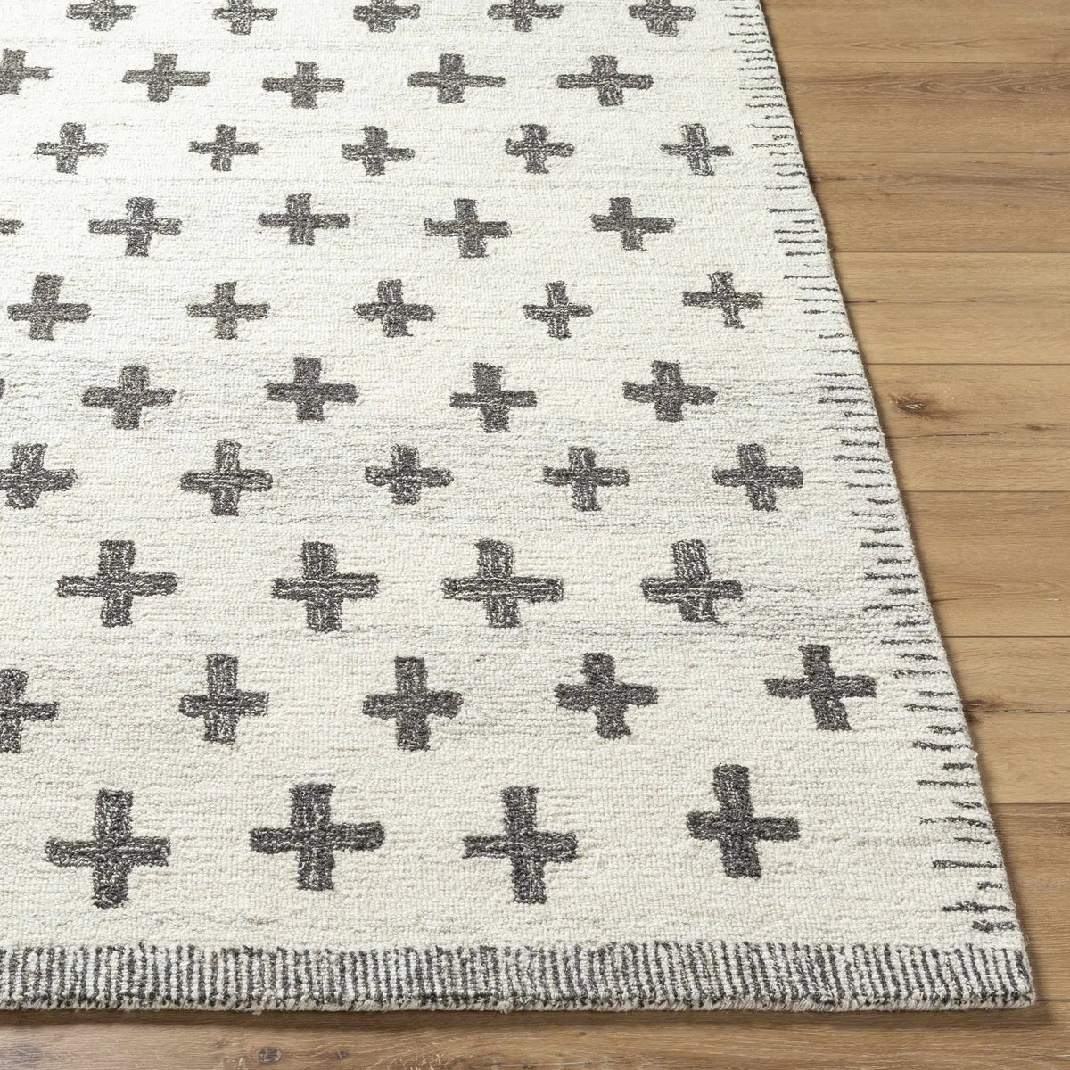 Lotta Light Silver Modern Wool Area Rug, photo 4 of 7