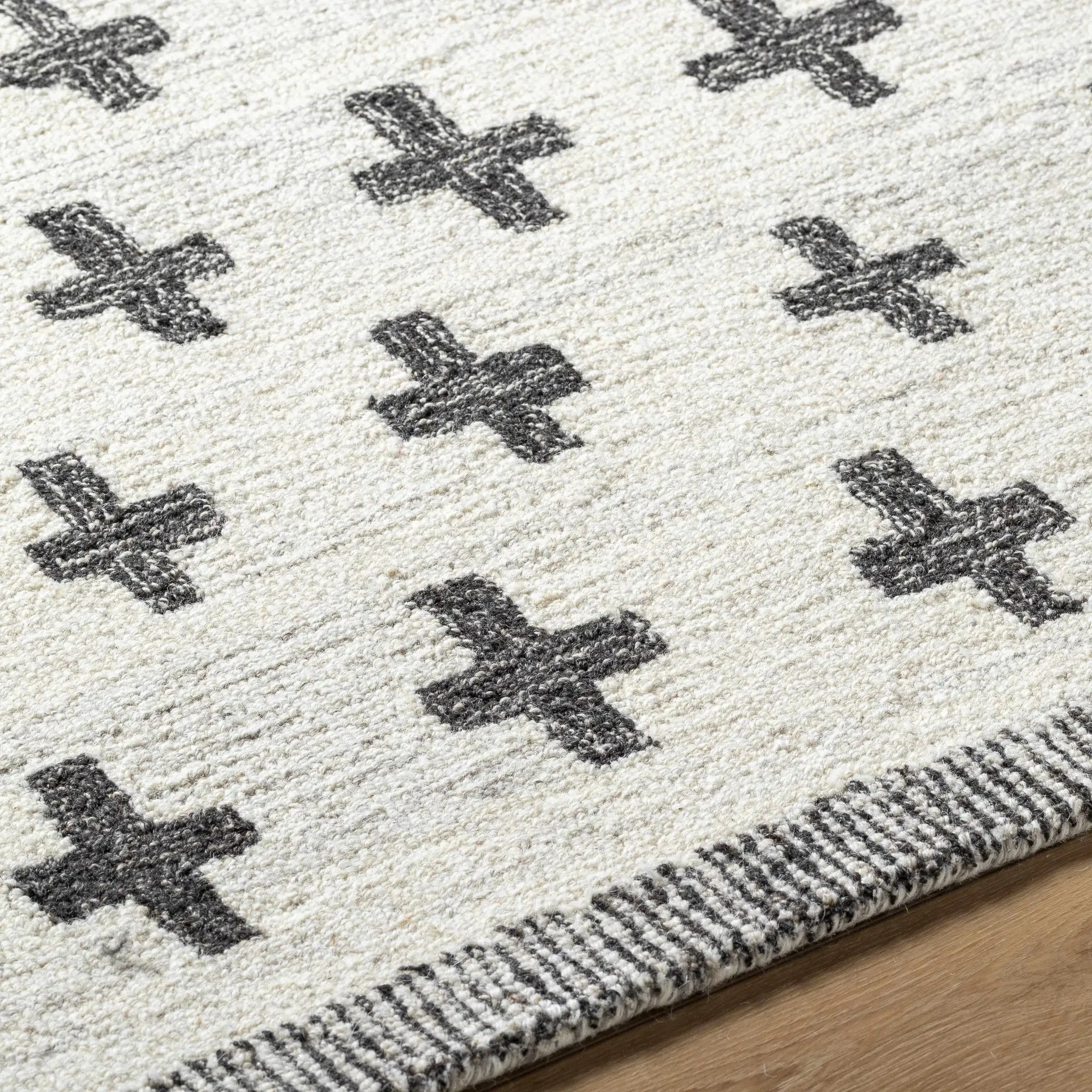 Lotta Light Silver Modern Wool Area Rug by Boutique Rugs