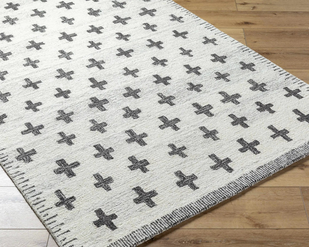 Lotta Light Silver Modern Wool Area Rug, photo 3 of 7