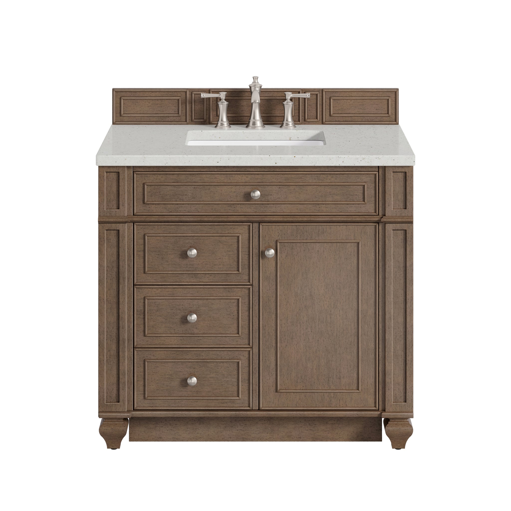 James Martin Bristol 36" Single Bathroom Vanity, Whitewashed Walnut, view 16