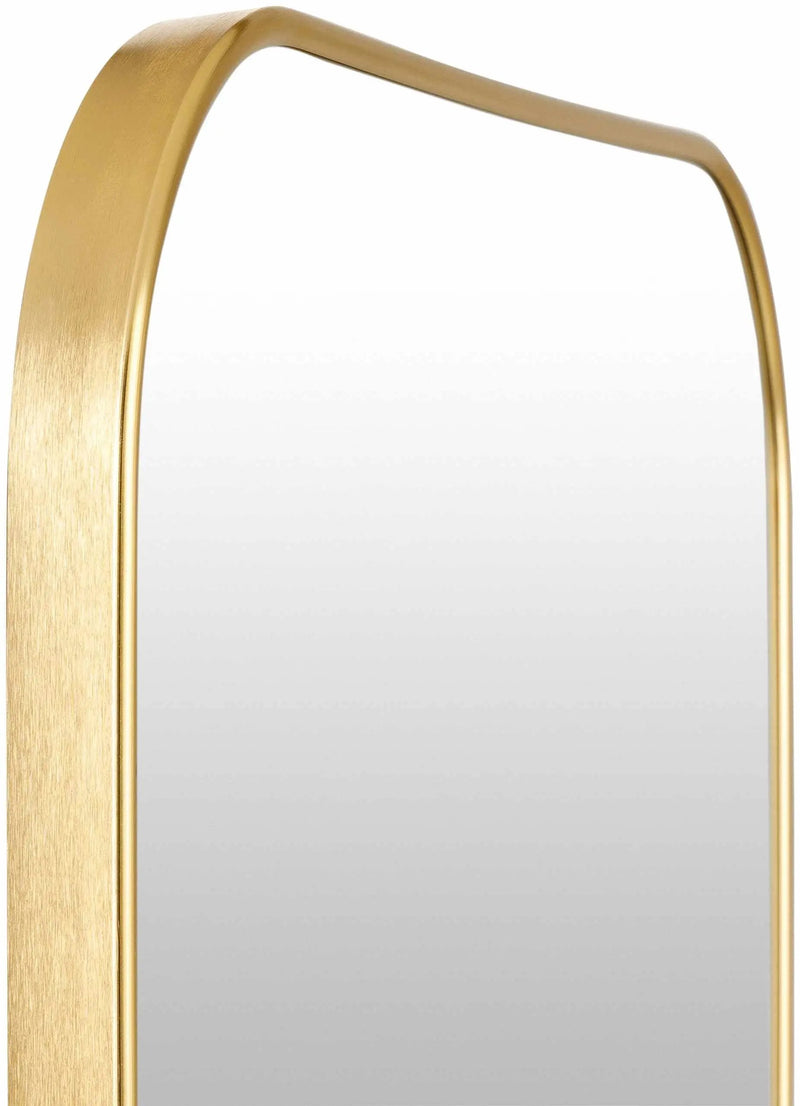 Orbassano Gold Frame Round Mirror - Clearance by Boutique Rugs