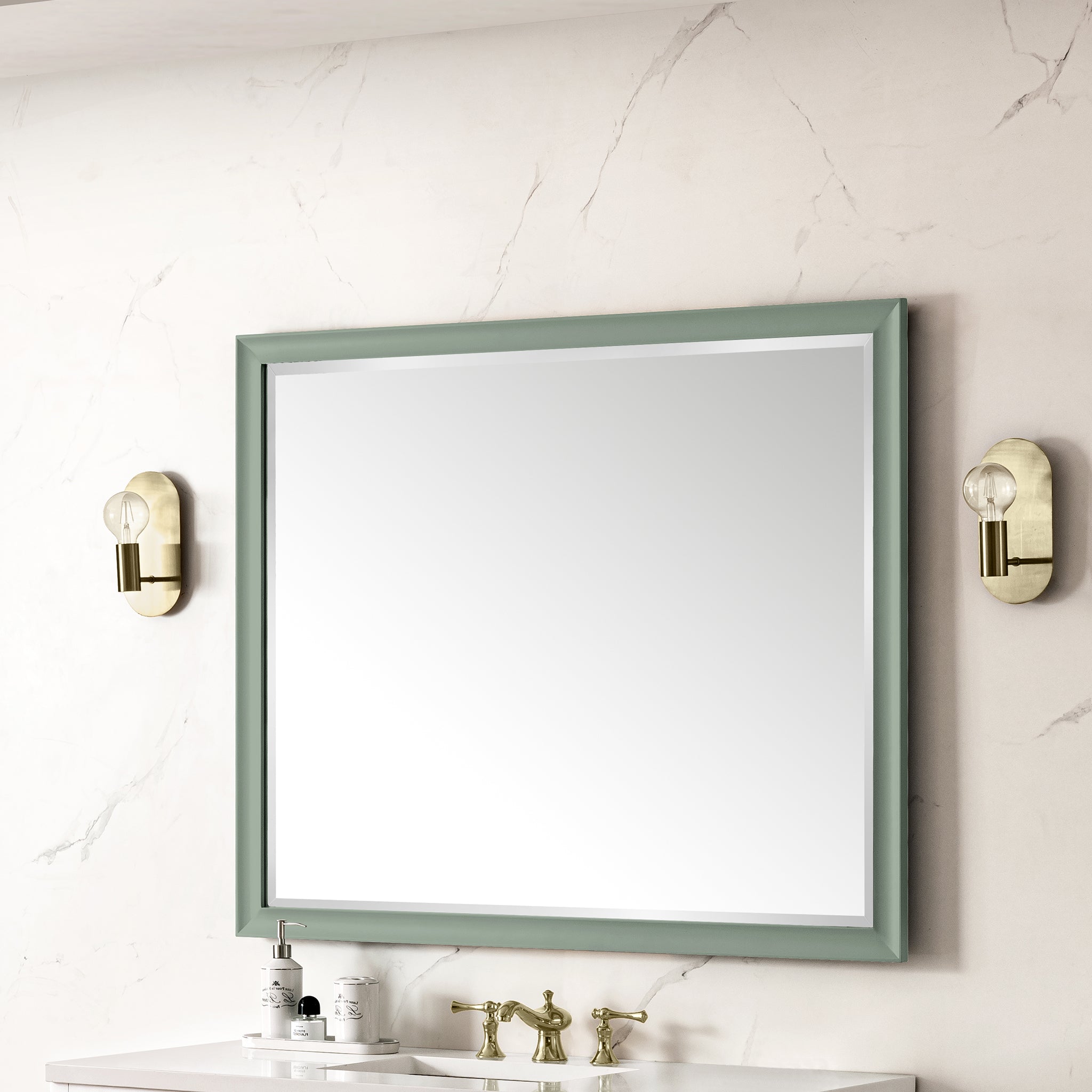 James Martin Glenbrooke 48" Mirror, Smokey Celadon, view 4