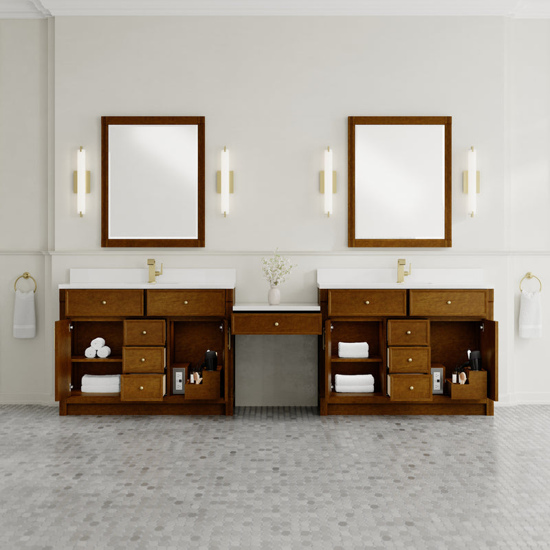 James Martin Bellshire 120" Single Bathroom Vanity, Honey Oak, view 5