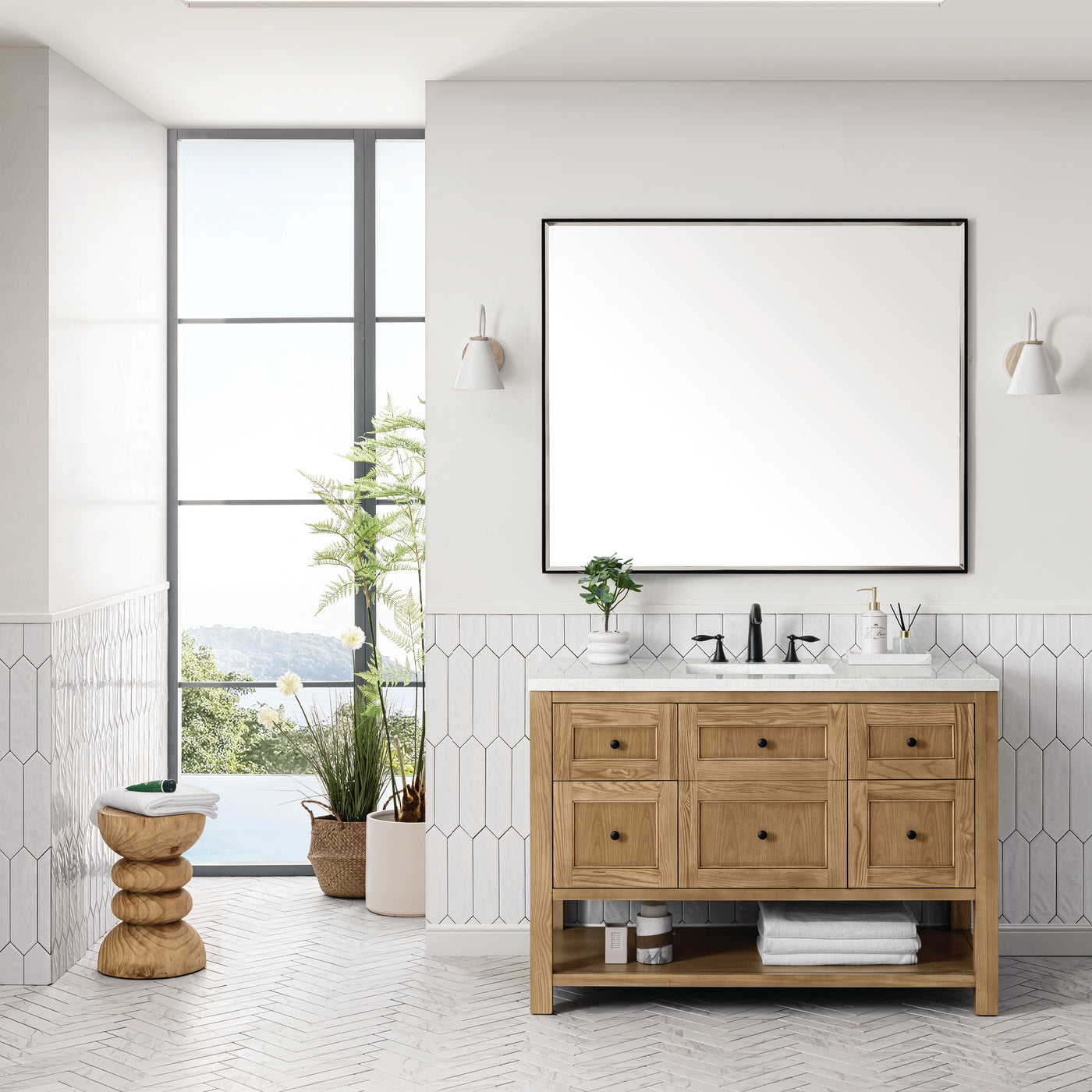 James Martin Breckenridge 48" Single Bathroom Vanity, Light Natural Oak, view 33