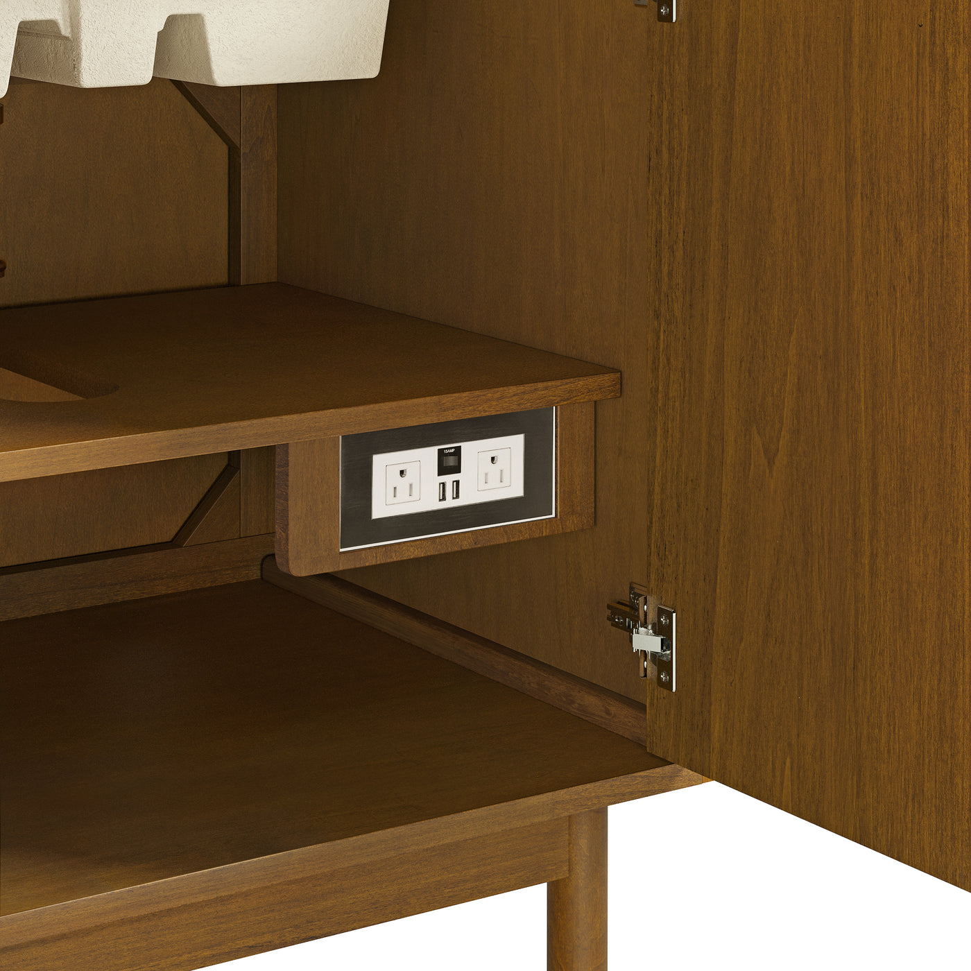 James Martin Laurent 30" Dual Mount Single Bathroom Vanity, Honey Oak, view 23