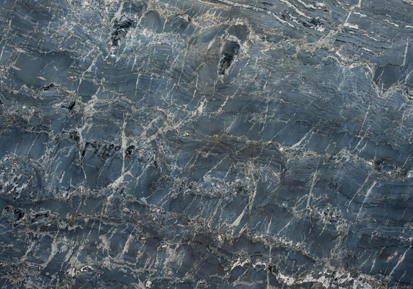 Leaden Sky Blue Polished Marble Slab Random
