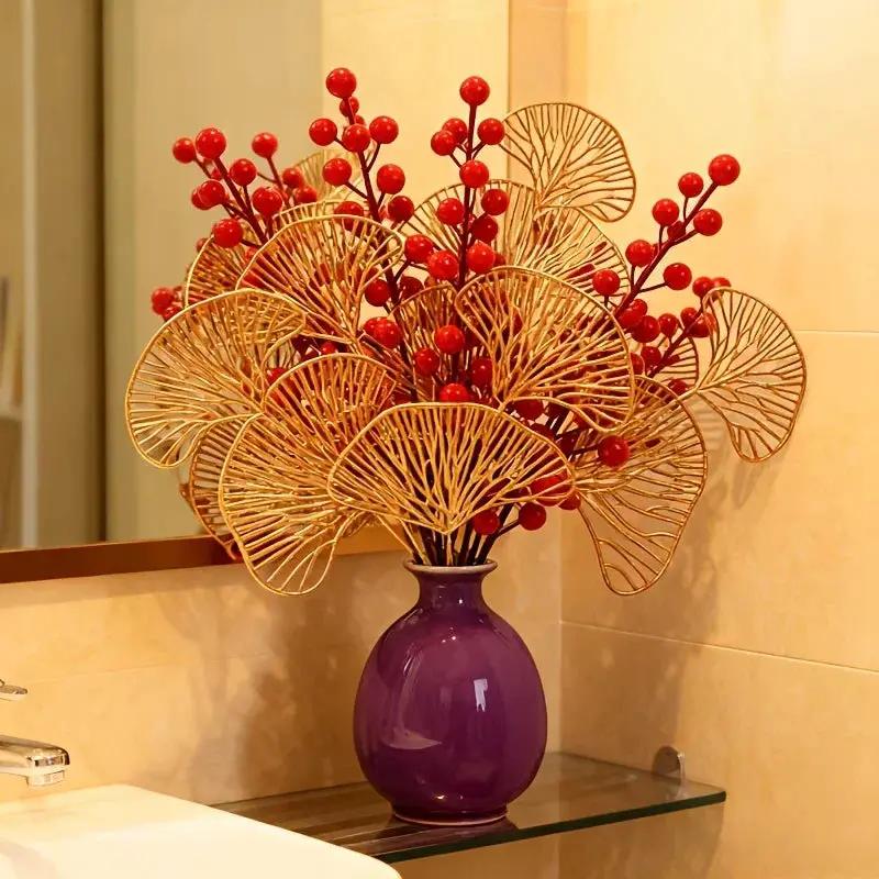 Leaves - Artificial Golden-Yellow Fall by House Of Avana
