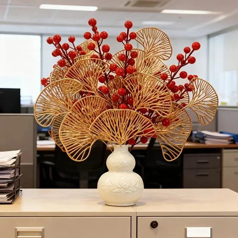 Leaves - Artificial Golden-Yellow Fall by House Of Avana