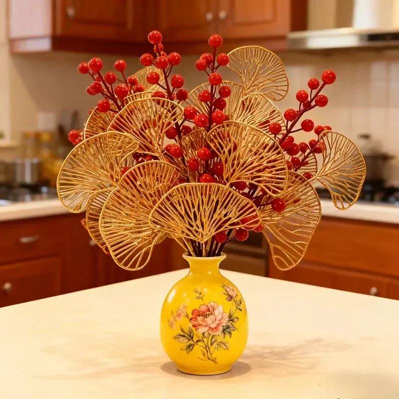 Leaves - Artificial Golden-Yellow Fall by House Of Avana