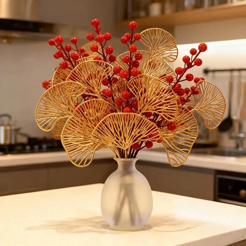 Leaves - Artificial Golden-Yellow Fall by House Of Avana