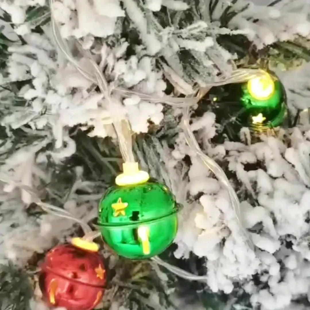 LED Bell Light Strand, 2m Long, 10 Lights for Home and Christmas Decor by House Of Avana