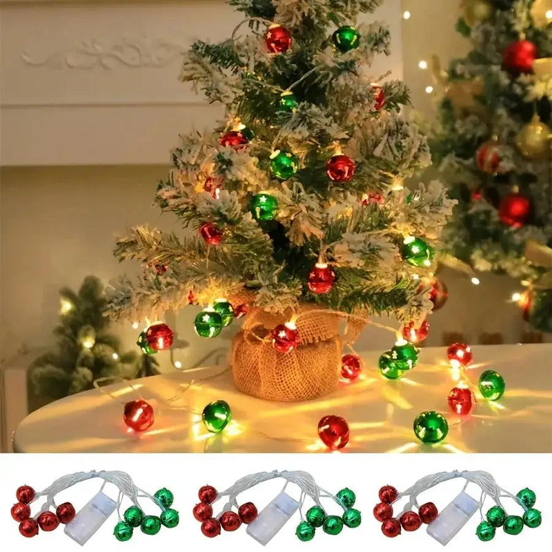 LED Bell Light Strand, 2m Long, 10 Lights for Home and Christmas Decor by House Of Avana