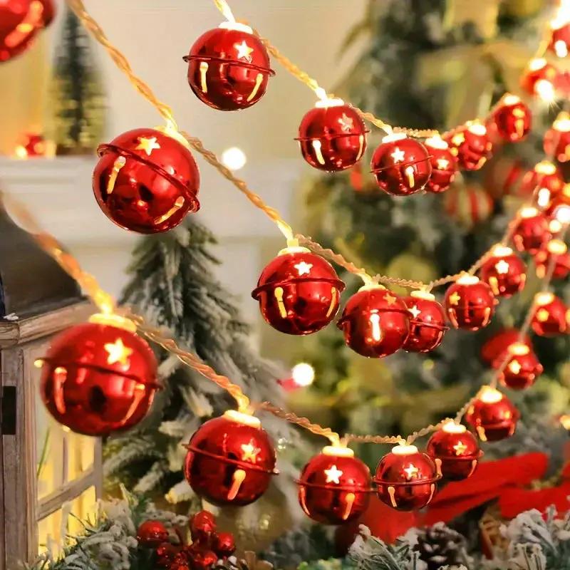 LED Bell Light Strand, 2m Long, 10 Lights for Home and Christmas Decor by House Of Avana