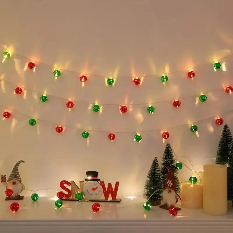 LED Bell Light Strand, 2m Long, 10 Lights for Home and Christmas Decor by House Of Avana