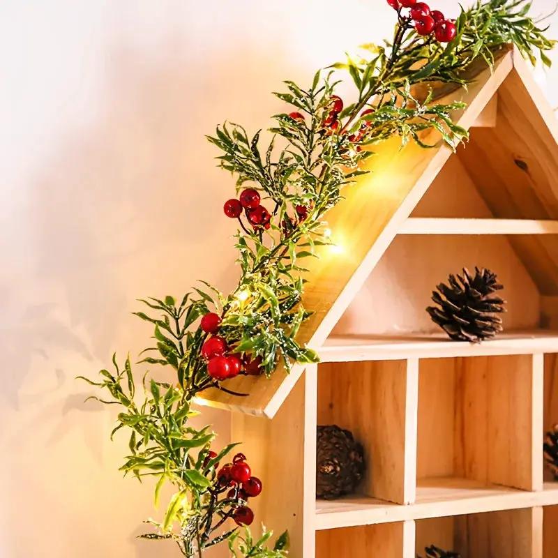 LED Christmas Garland Battery Operated Holiday Decor String Lights by House Of Avana