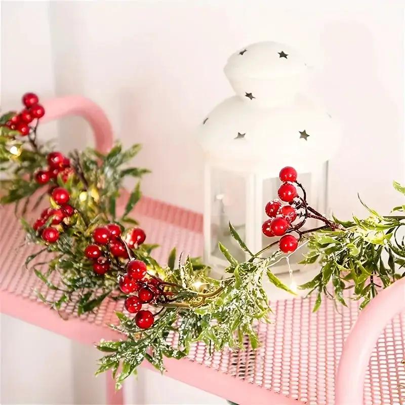 LED Christmas Garland Battery Operated Holiday Decor String Lights by House Of Avana