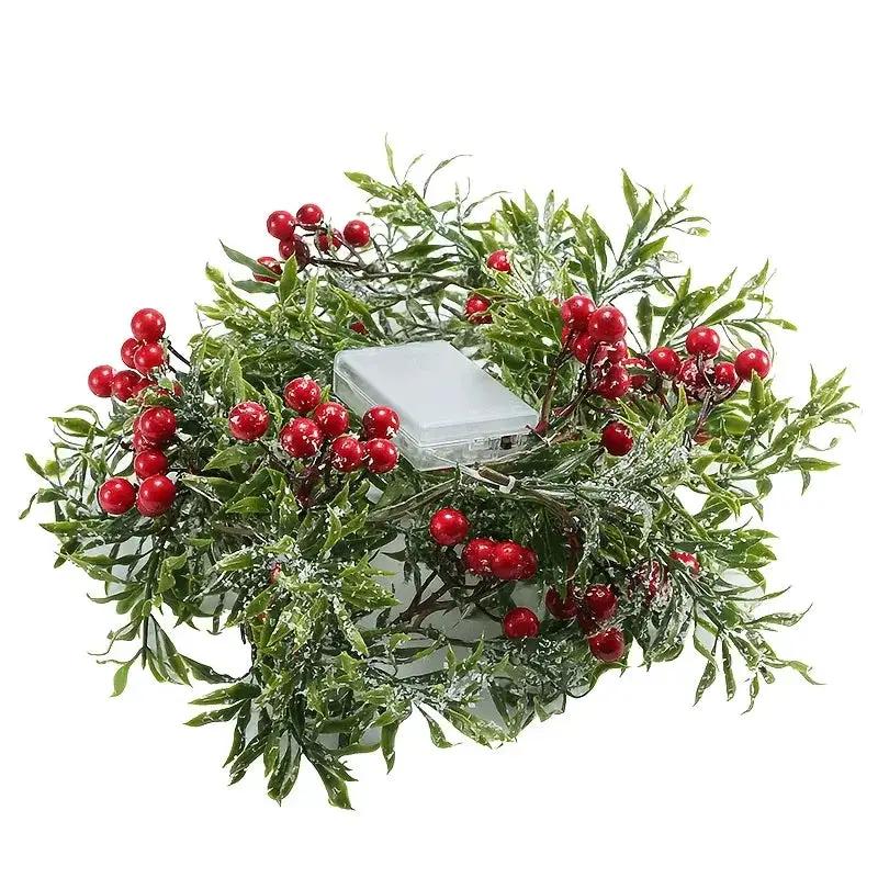 LED Christmas Garland Battery Operated Holiday Decor String Lights by House Of Avana