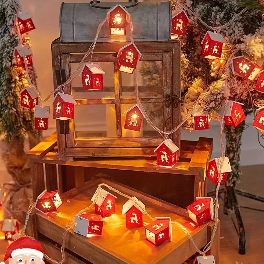 LED Fairy Lights Red Battery Operated String Lights by House Of Avana