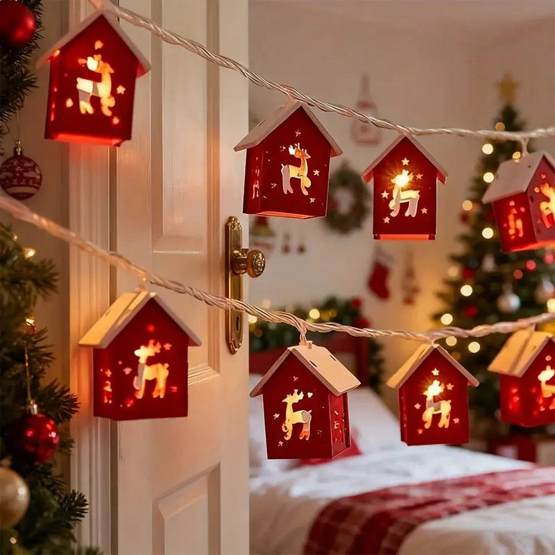 LED Fairy Lights Red Battery Operated String Lights by House Of Avana