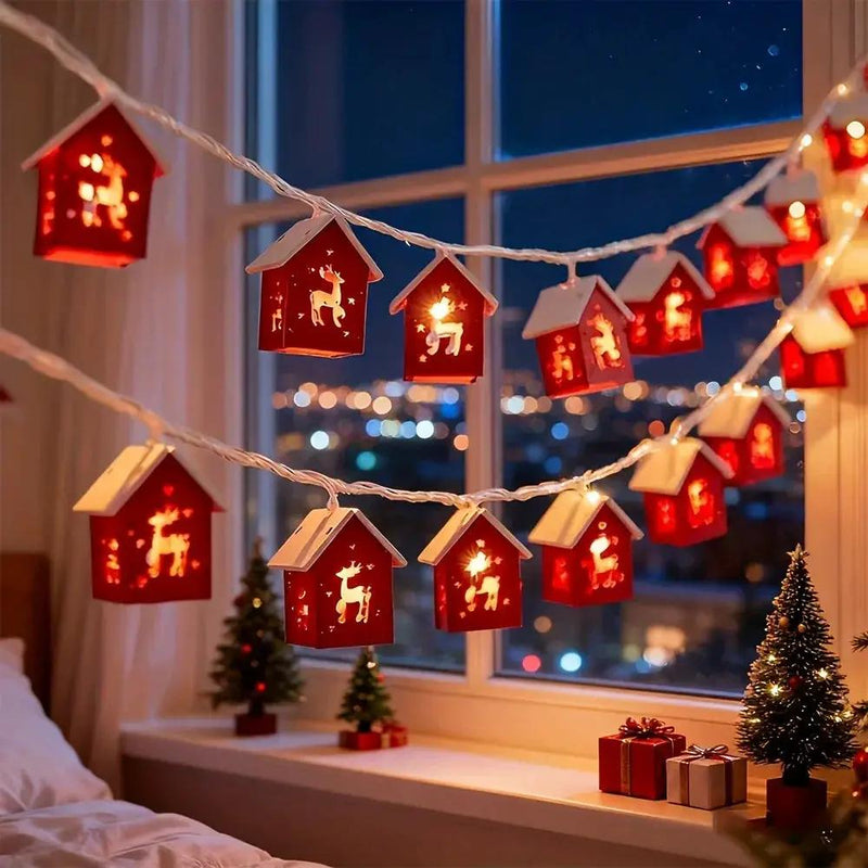 LED Fairy Lights Red Battery Operated String Lights by House Of Avana