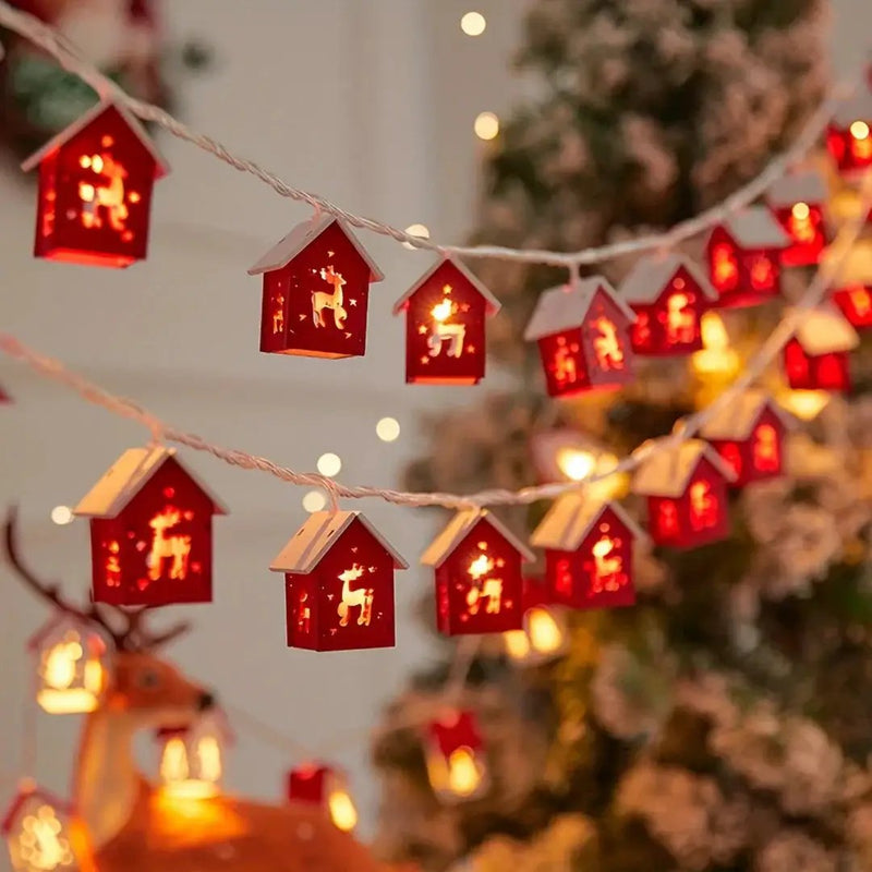 LED Fairy Lights Red Battery Operated String Lights by House Of Avana
