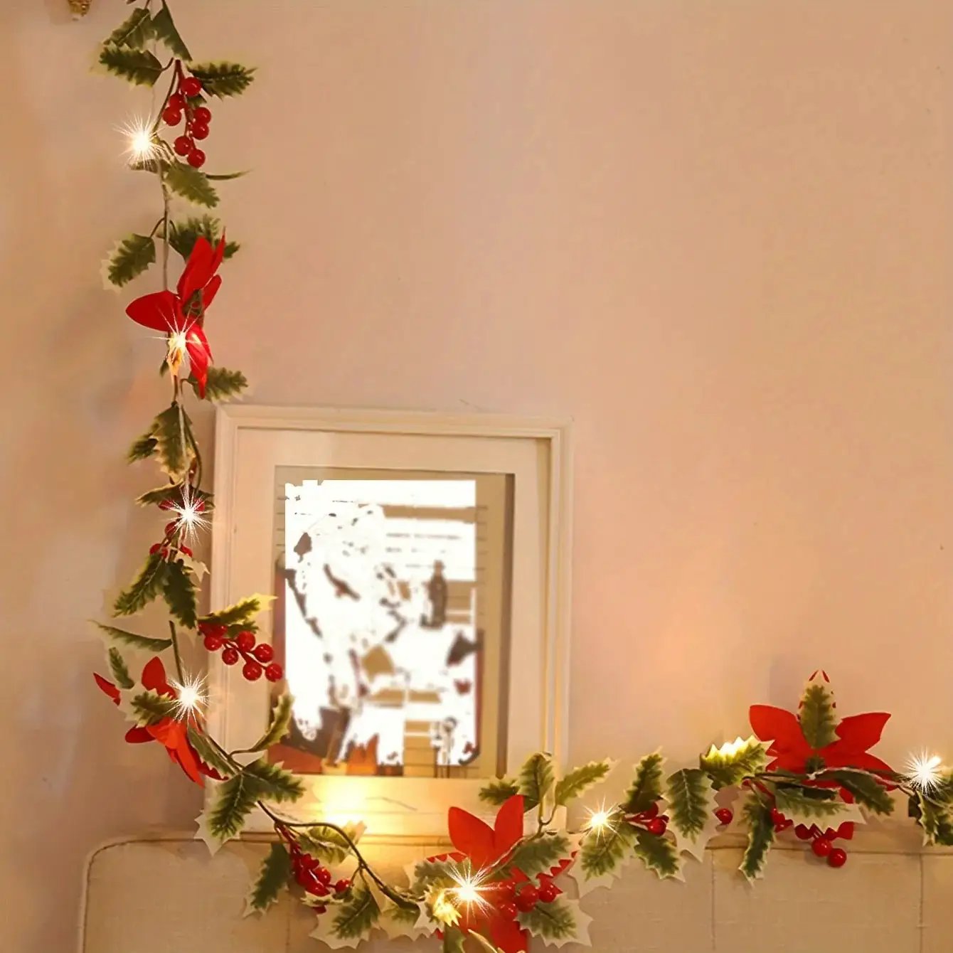 LED Flower Vine Lights - Festive Desktop Decoration by House Of Avana