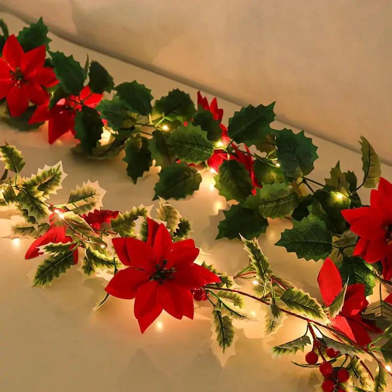 LED Flower Vine Lights - Festive Desktop Decoration by House Of Avana