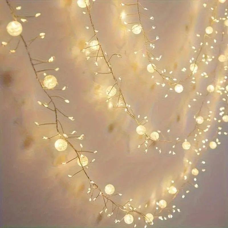 LED Garland String Lights 200cm Long with Warm & Cool LEDs by House Of Avana